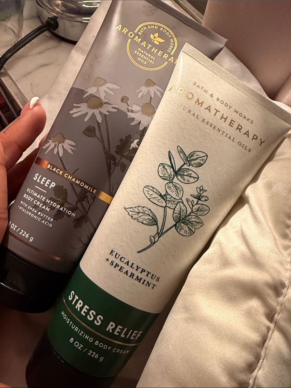 Bath & Body Works Finery Body Mist & Aromatherapy Creams — Pink, Green, Gray - Picture 8 of 8